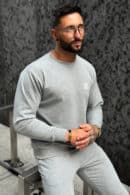 Bluza męska BG Basic | szary melanż