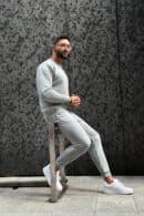 Bluza męska BG Basic | szary melanż