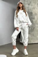 Dres damski BG Holo | biały - złoty