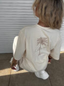 T-shirt PALMS – kokosowy