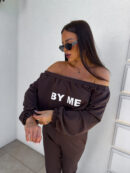 Bluza UNDER  – czekoladowa