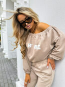 Bluza UNDER  – jasny beż
