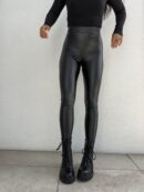 Legginsy LEATHER - czarne