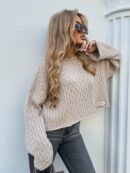 Sweter WARKOCZE - jasny beż
