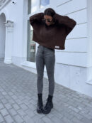 Sweter WARKOCZE - czekoladowy