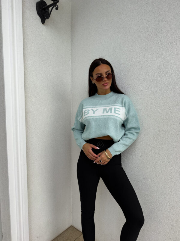 Sweter CR By Me - miętowy