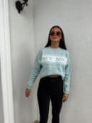 Sweter CR By Me - miętowy