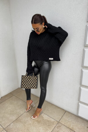 Sweter WARKOCZE - czarny