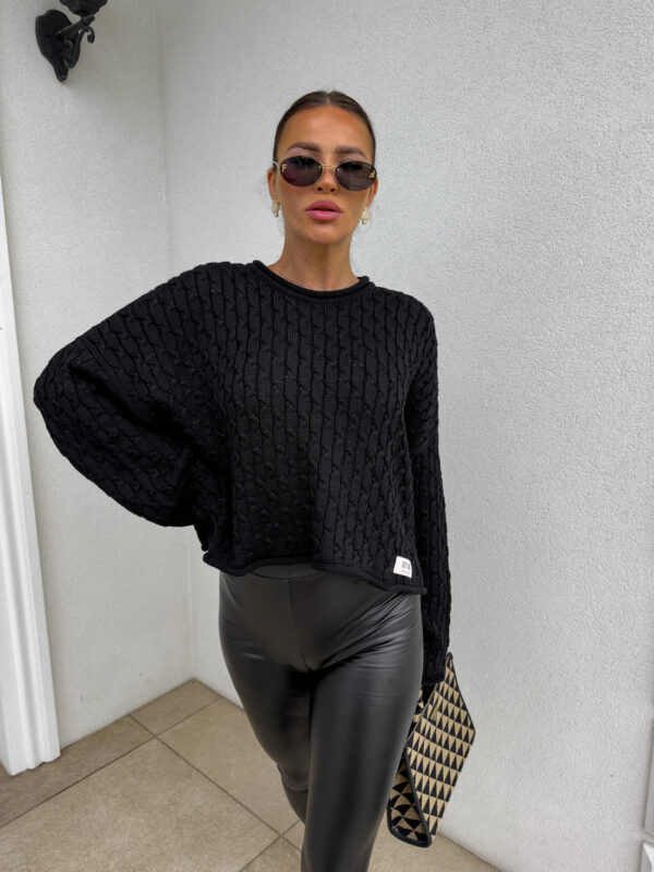 Sweter WARKOCZE - czarny