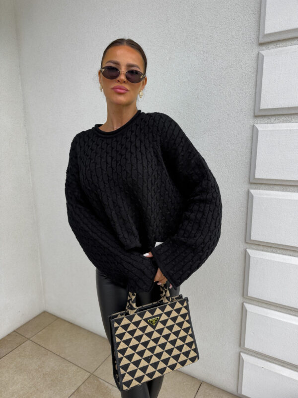 Sweter WARKOCZE - czarny