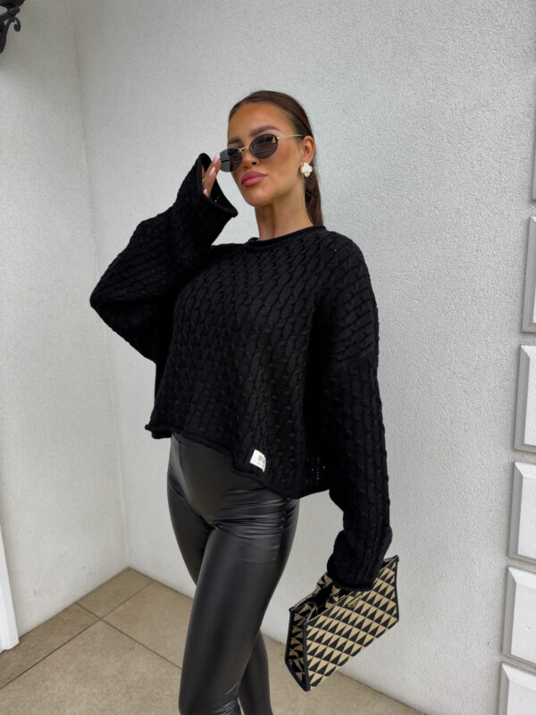 Sweter WARKOCZE - czarny