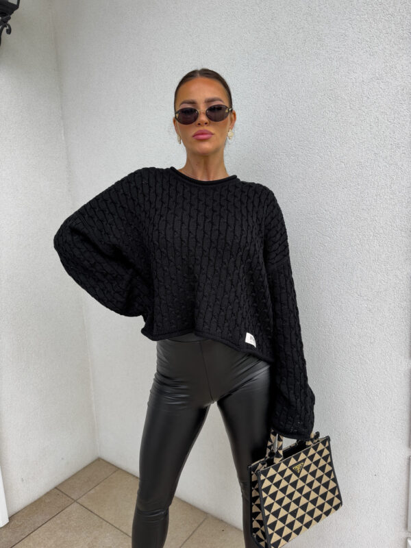 Sweter WARKOCZE - czarny