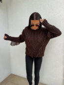Sweter INDIANA - czekoladowy
