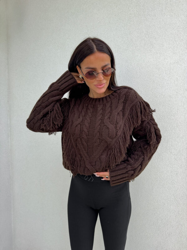 Sweter INDIANA - czekoladowy
