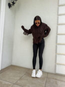 Sweter INDIANA - czekoladowy