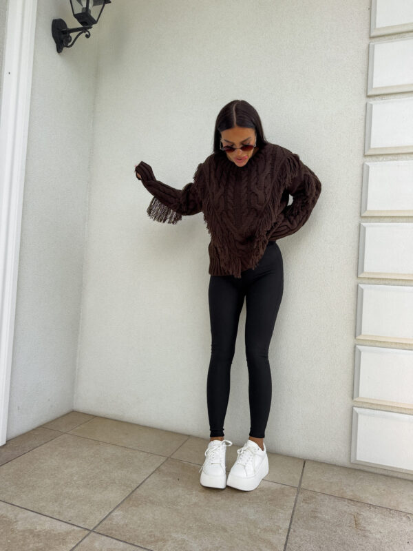 Sweter INDIANA - czekoladowy