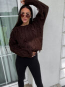 Sweter INDIANA - czekoladowy