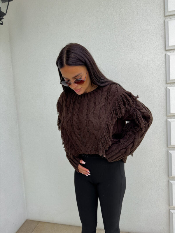 Sweter INDIANA - czekoladowy