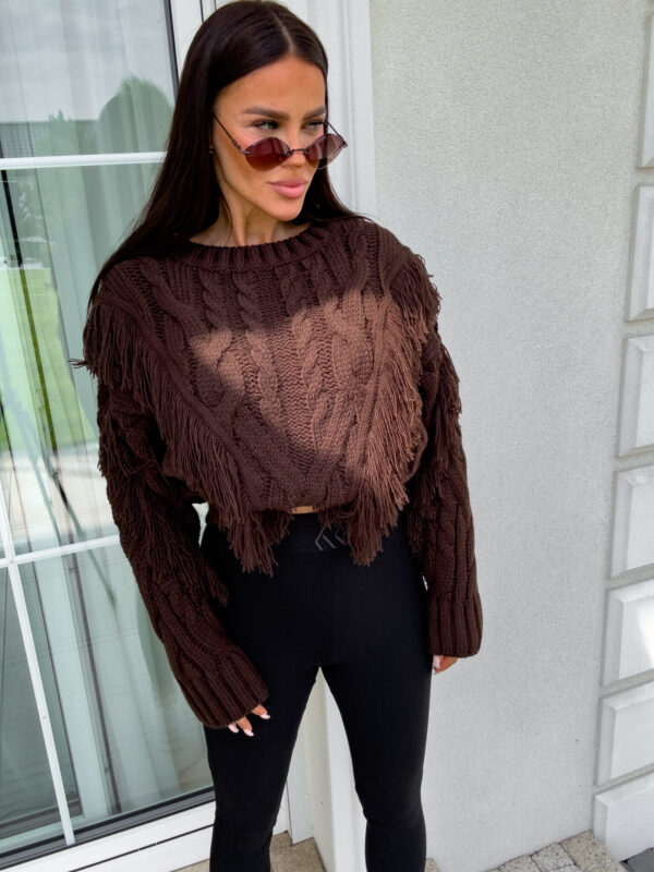 Sweter INDIANA - czekoladowy