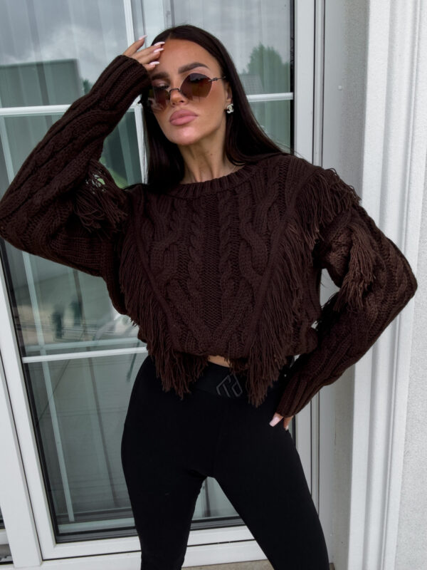 Sweter INDIANA - czekoladowy