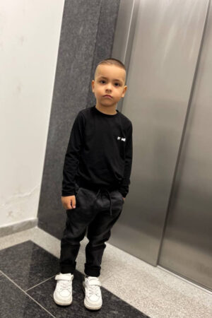 Longsleeve dziecięcy CHILD Ma - czarny