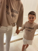 T-shirt dziecięcy BORN - beżowy