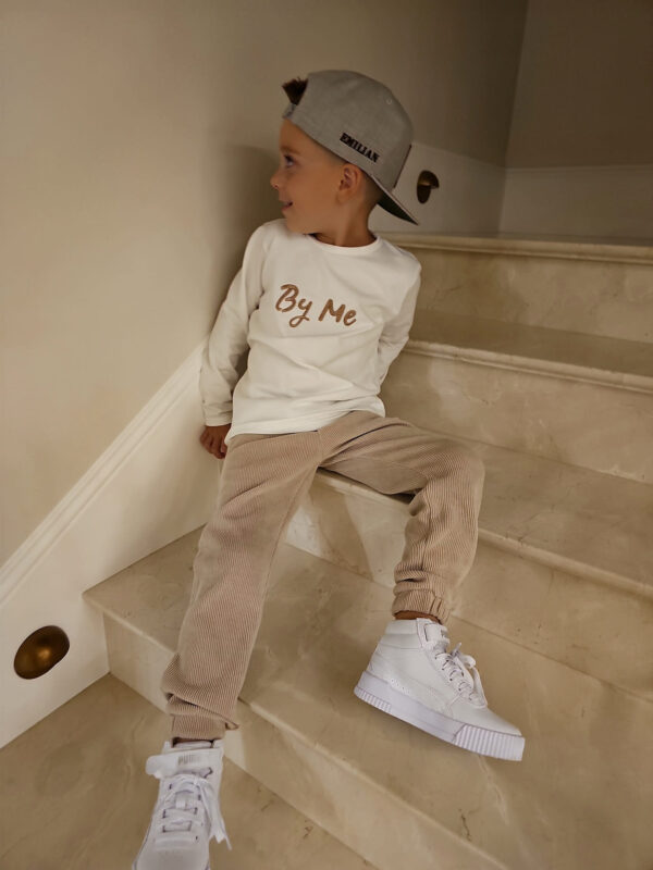Longsleeve dziecięcy CHILD Haft - ecru