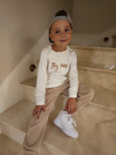 Longsleeve dziecięcy CHILD Haft - ecru
