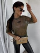 Bluzka T-shirt MARMARIS - gold