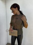 Bluzka T-shirt MARMARIS - gold