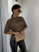 Bluzka T-shirt MARMARIS - gold