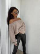 Bluza UNDER baranek  – pudrowy beż