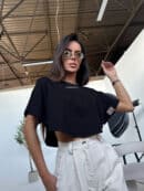 Tshirt ANGEL czarny