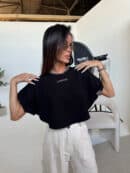 Tshirt ANGEL czarny