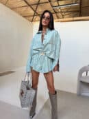 Spodenki DENIM mięta