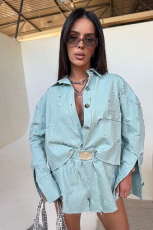 Kurtka DENIM mięta