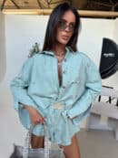 Kurtka DENIM mięta