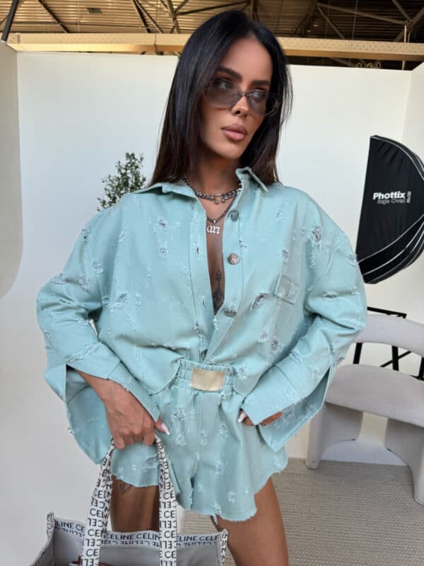 Kurtka DENIM mięta