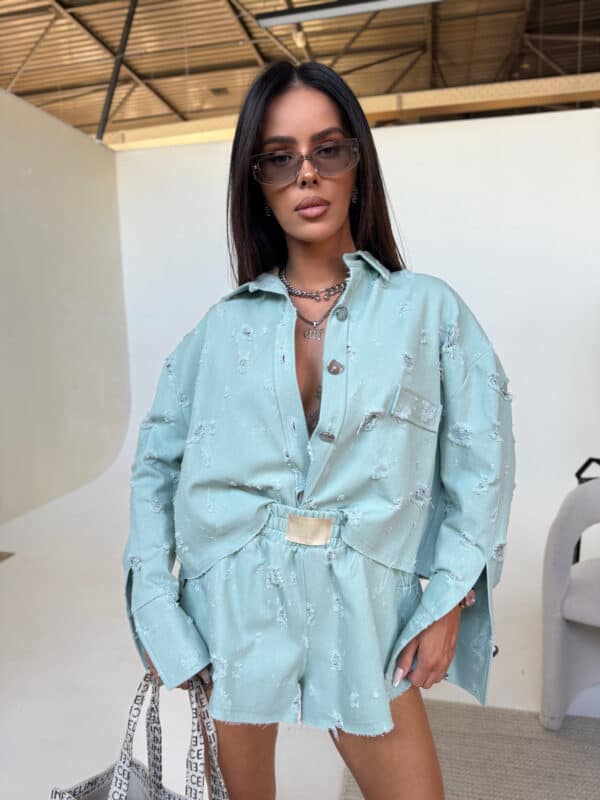 Kurtka DENIM mięta