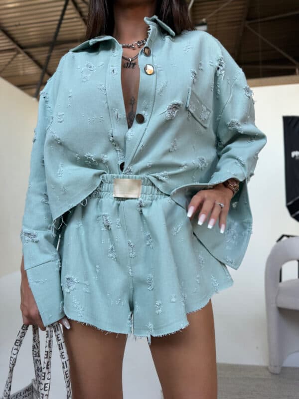 Kurtka DENIM mięta