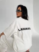 Tshirt UNISEX damski off white
