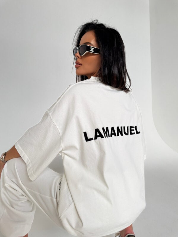 Tshirt UNISEX damski off white