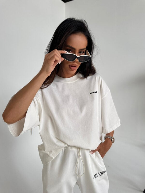Tshirt UNISEX damski off white