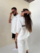 Tshirt UNISEX damski off white