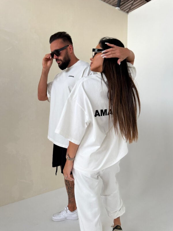 Tshirt UNISEX damski off white
