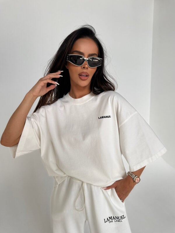 Tshirt UNISEX damski off white