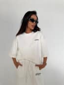 Tshirt UNISEX damski off white