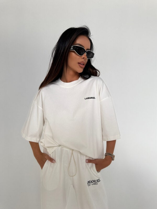 Tshirt UNISEX damski off white