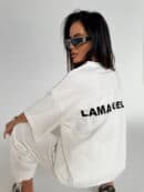 Tshirt UNISEX damski off white