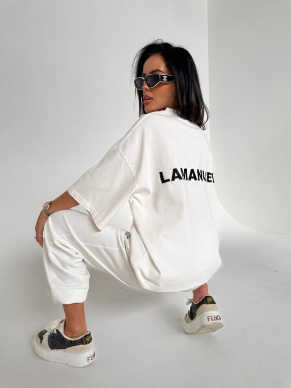 Tshirt UNISEX damski off white